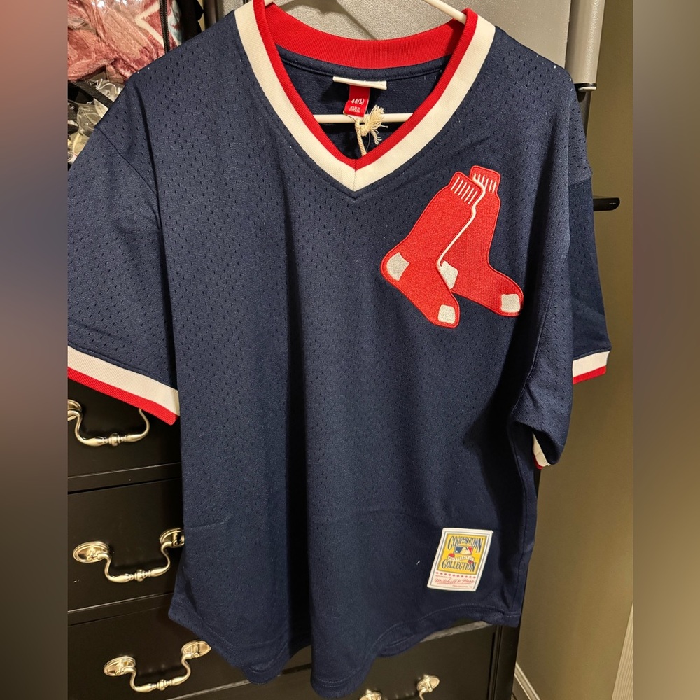 Mitchell & Ness Cooperstown Boston Red Sox Jersey LARGE